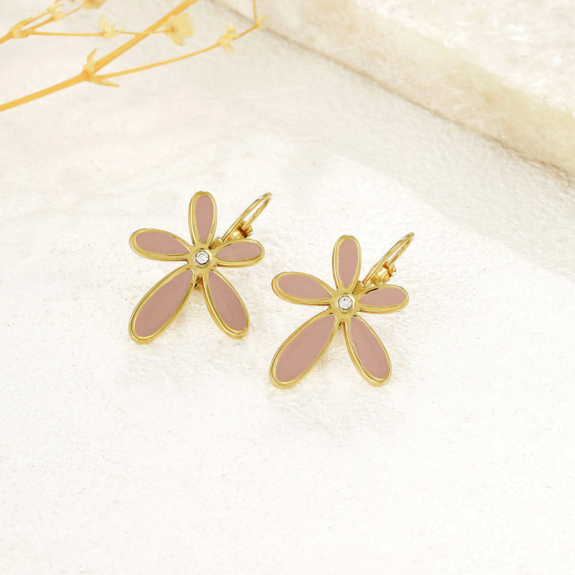 Boucles d'oreilles triple fleurs
