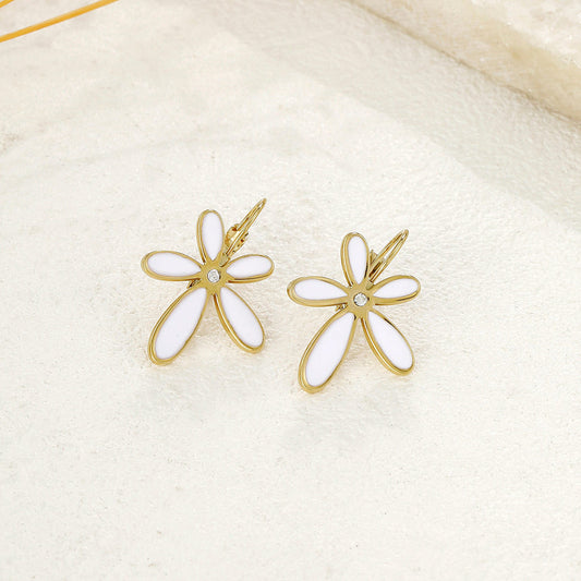 Boucles d'oreilles triple fleurs