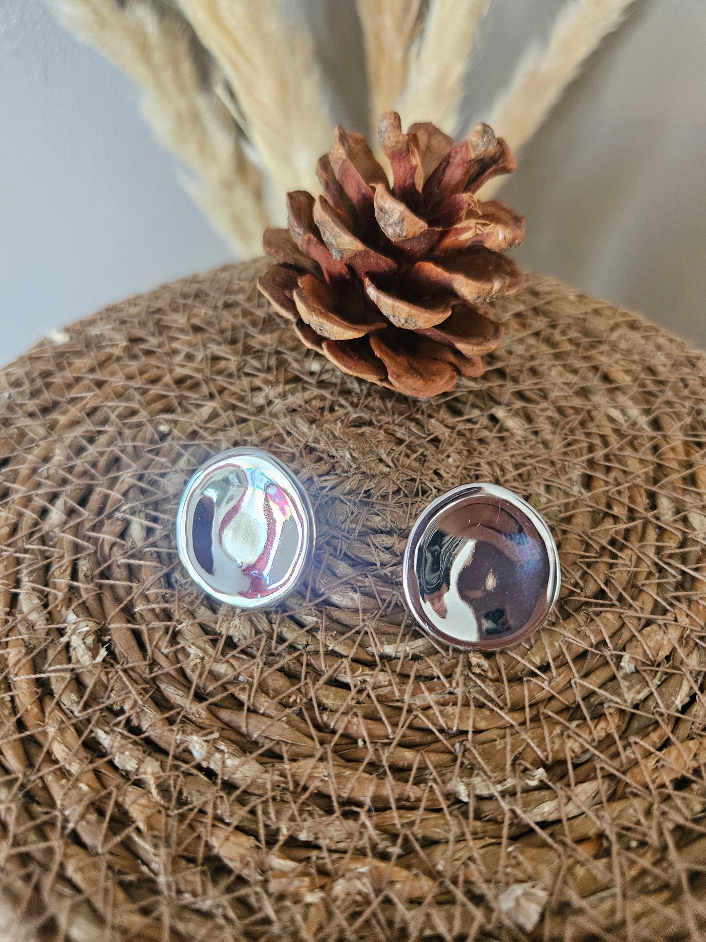 Boucles d'oreilles pince rond
