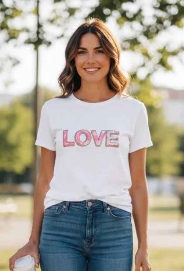 T-shirt manches courte "LOVE"