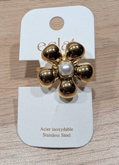 Bague réglable fleur