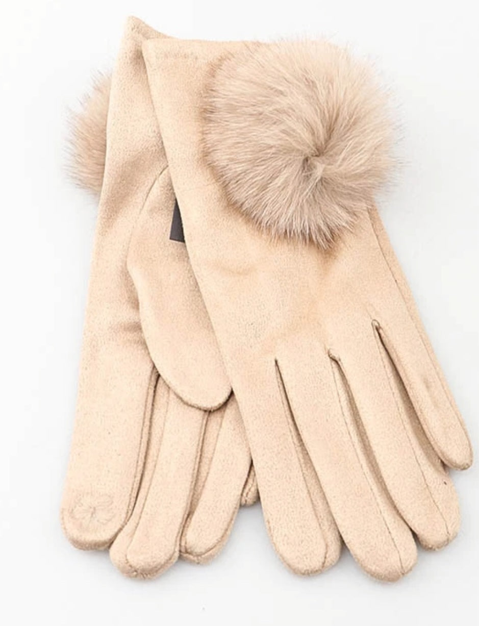 Gants pompon