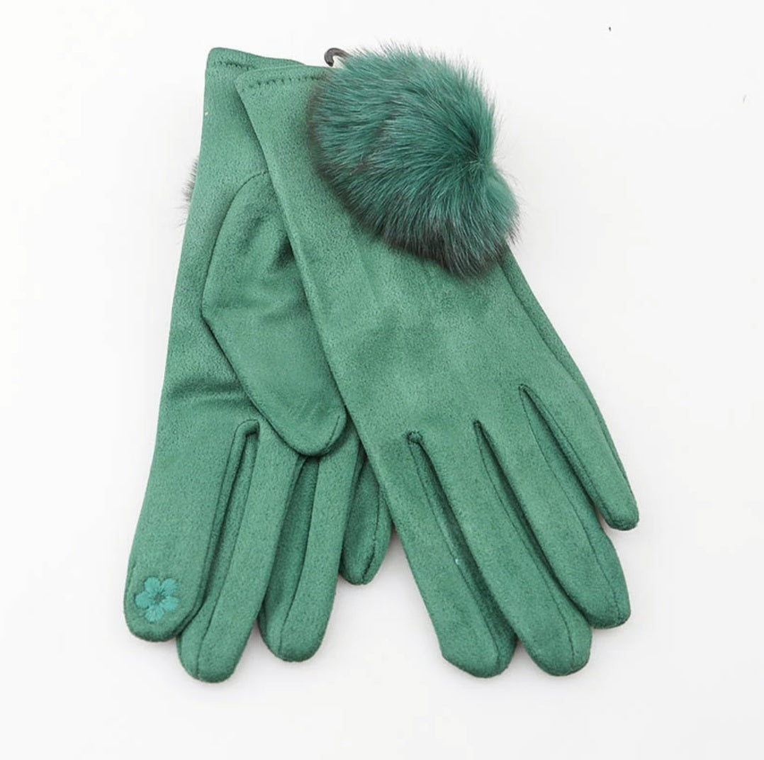 Gants pompon