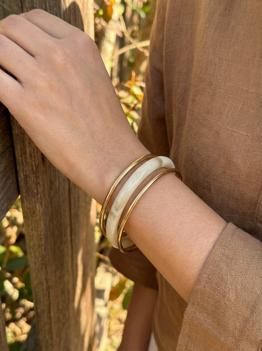 Trio de bracelets jonc