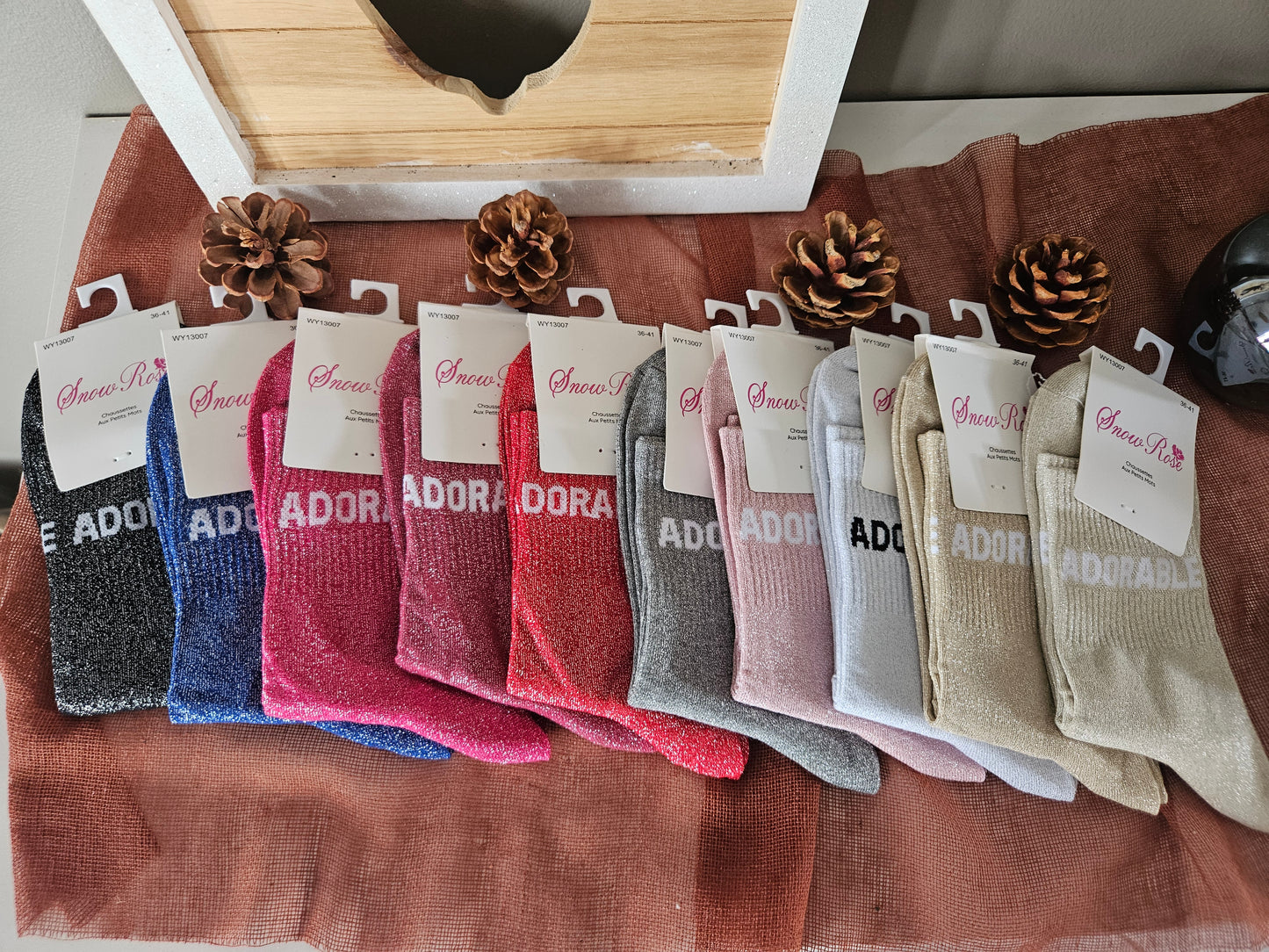 Chaussettes à paillettes adorable