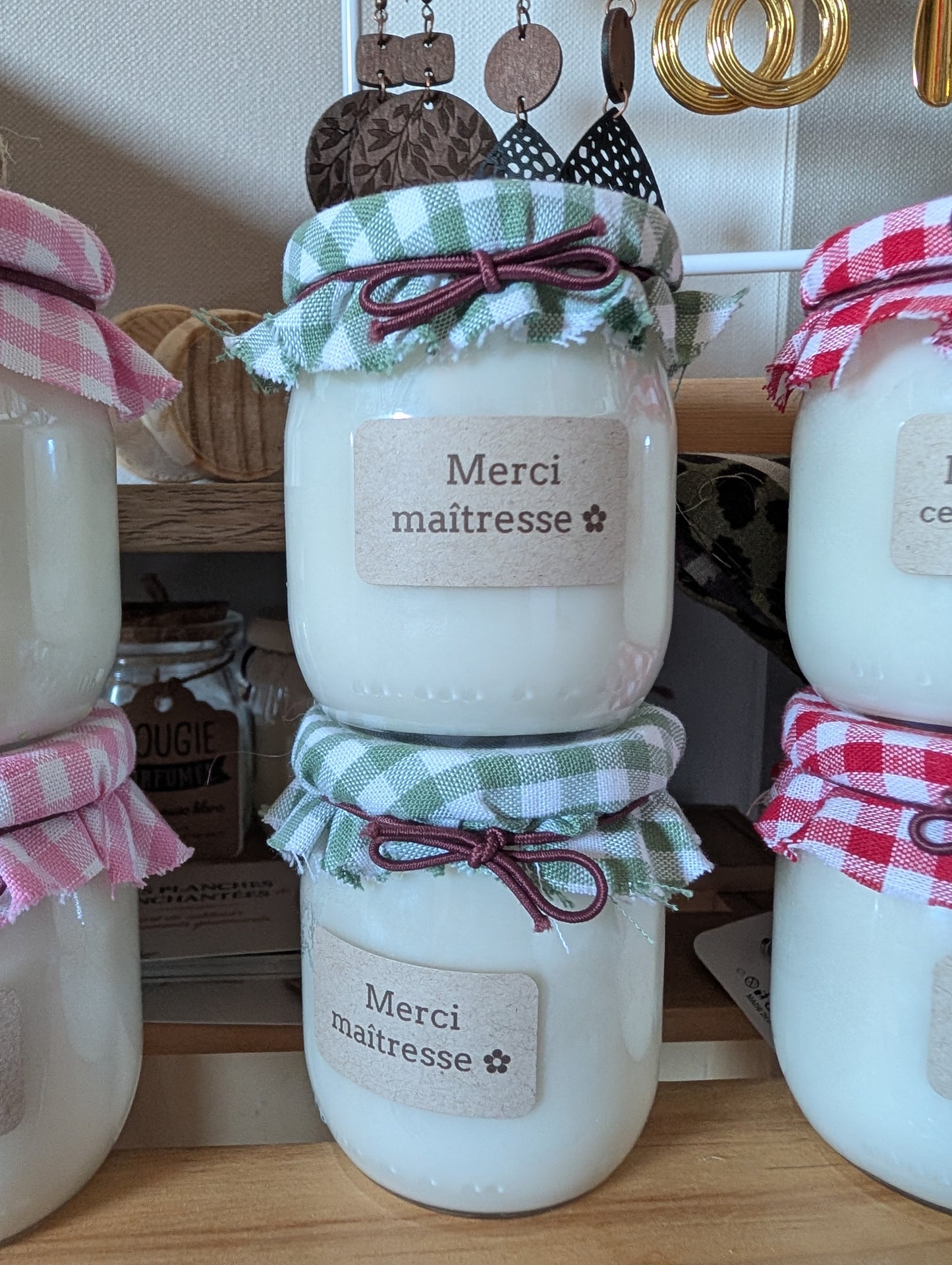 Bougie message. Merci maîtresse