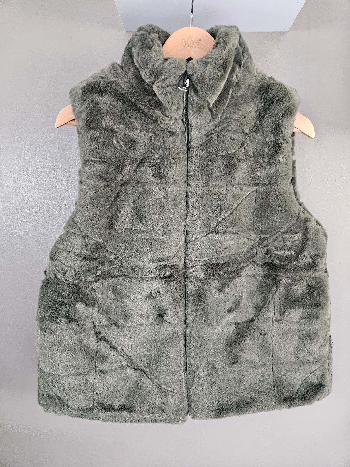 Veste gilet fourrure sans manches 36-40