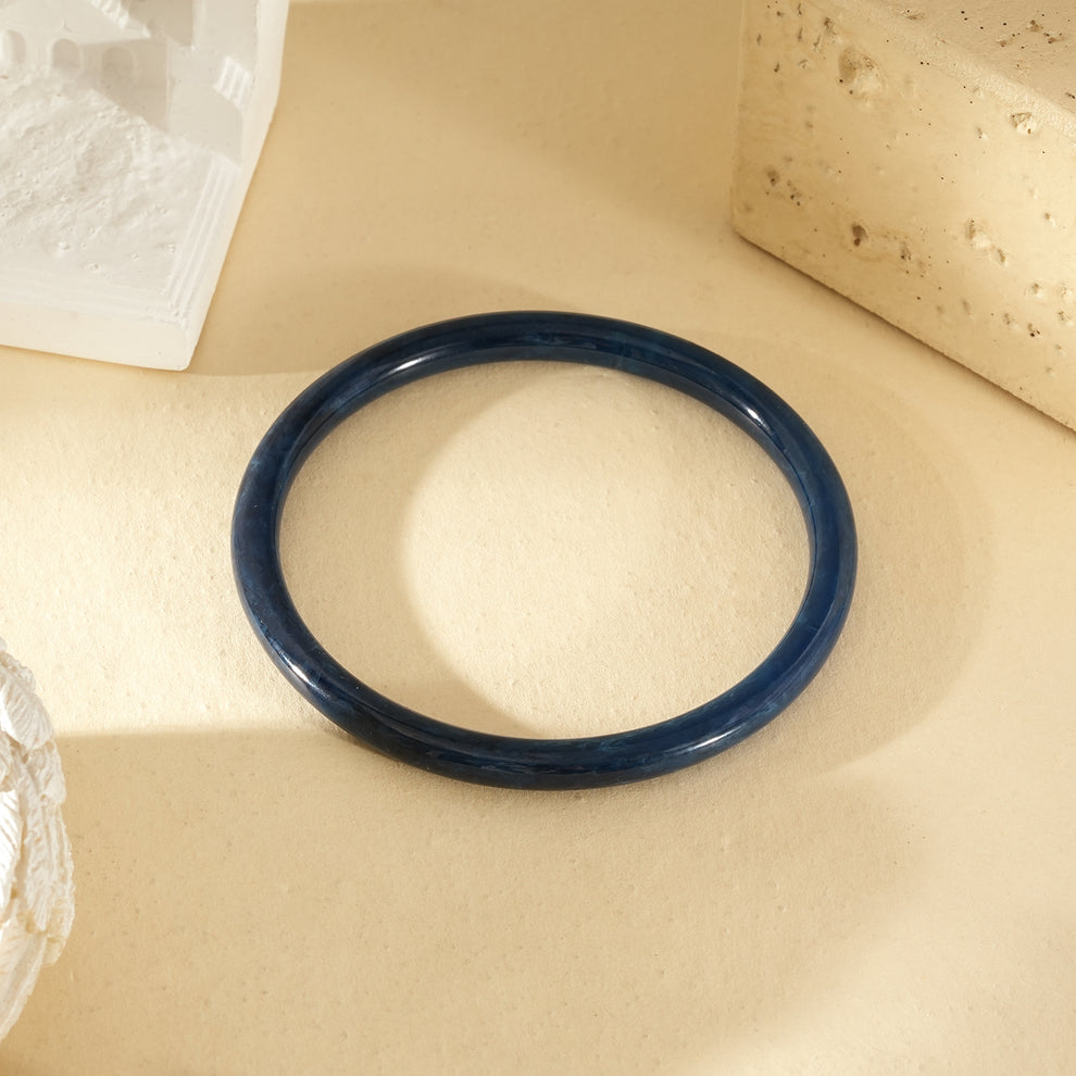 Bracelet jonc résine fin rond