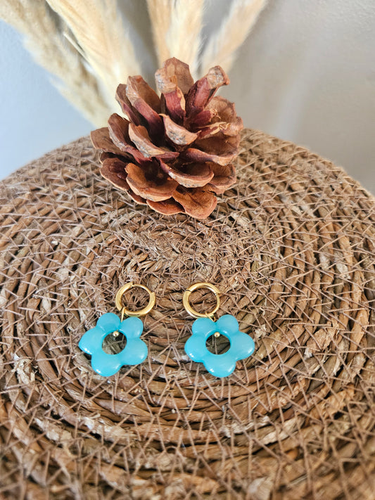 Boucles d'oreilles fleur