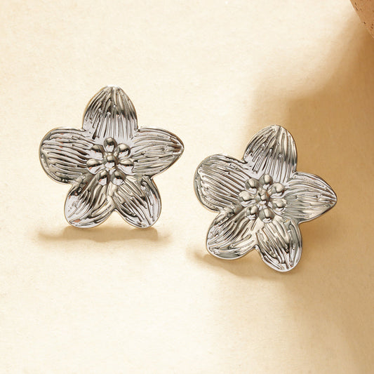 Boucles d'oreilles clous fleur