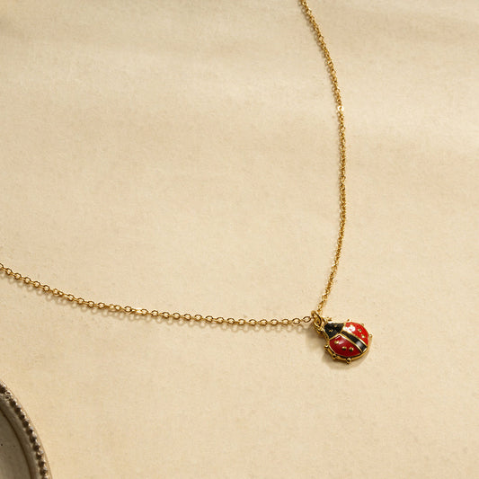 Collier coccinelle
