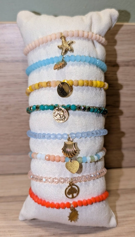 Bracelets perles élastique