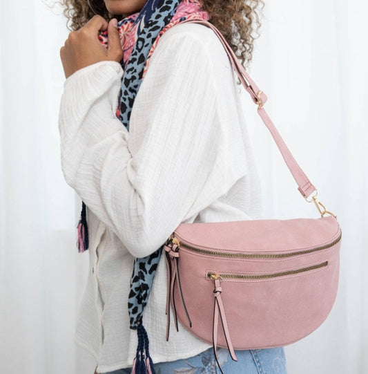 Sacoche banane rose