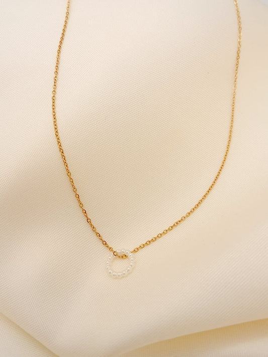 Collier chaîne rond perle
