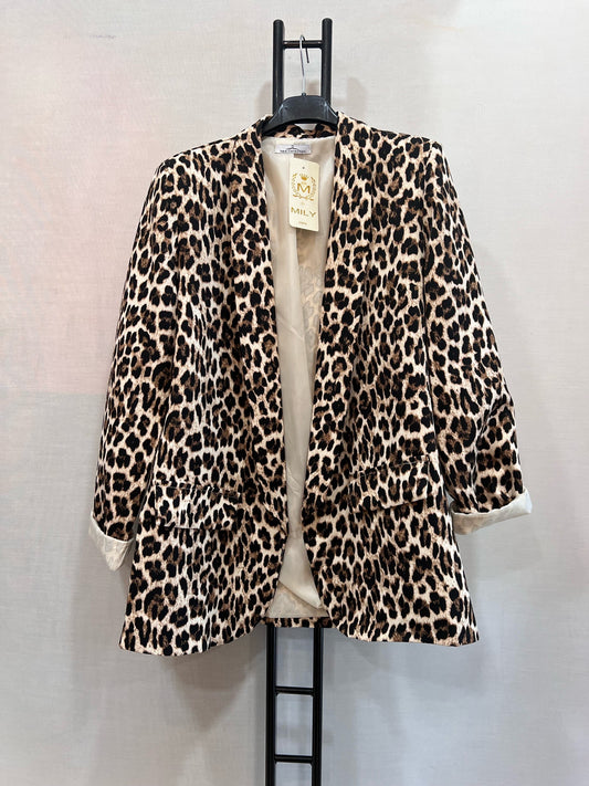 Veste blazer léopard