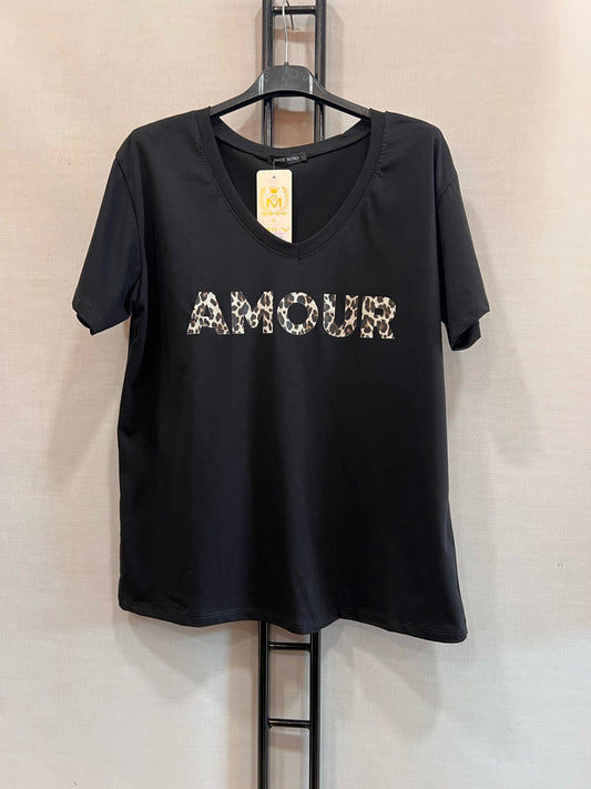 T-shirt manches courtes "AMOUR"