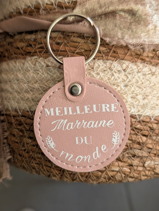 Porte clé meilleure marraine du monde
