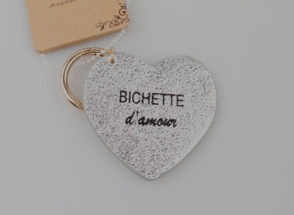 Porte clé bichette d'amour