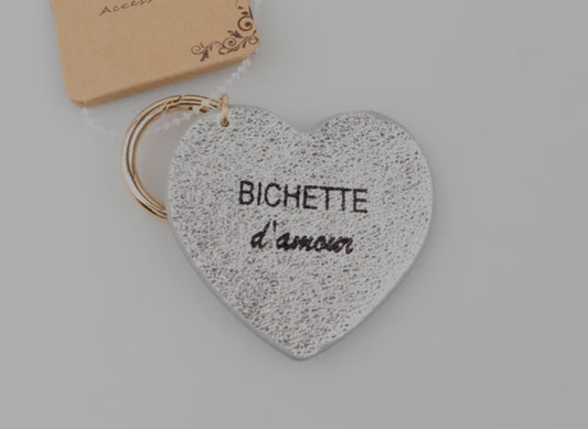 Porte clé bichette d'amour