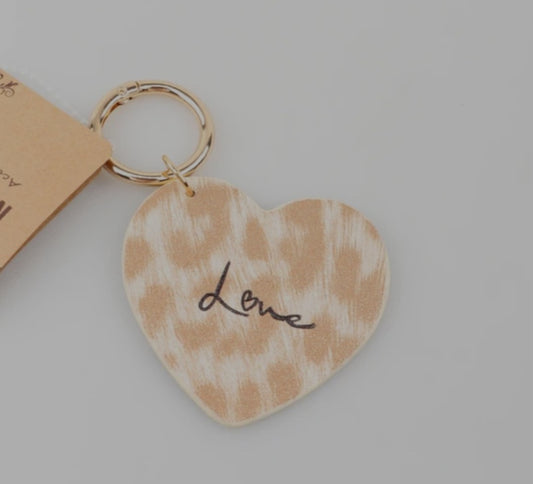 Porte clé leopard Love