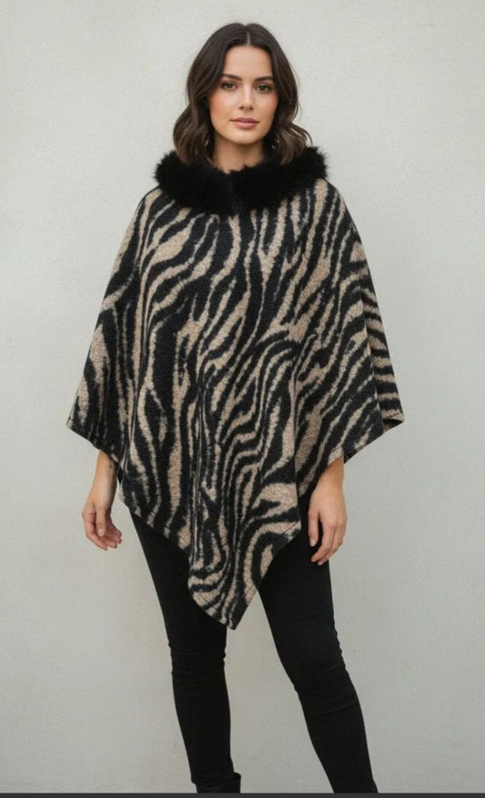 Poncho zèbre