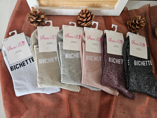 Chaussettes à paillettes Bichette