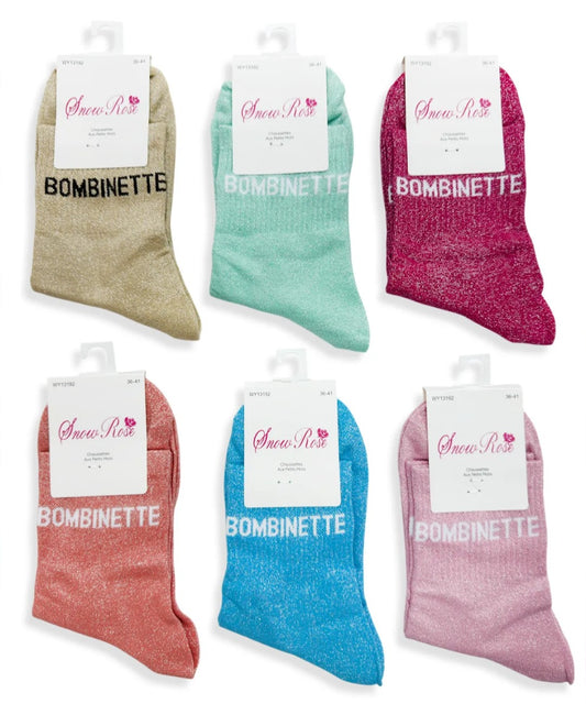 Chaussettes à paillettes "bombinette"
