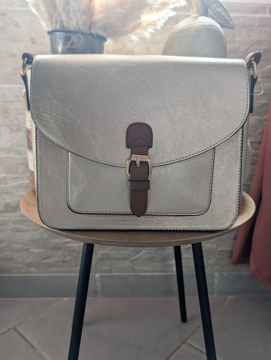 Sac bandoulière doré