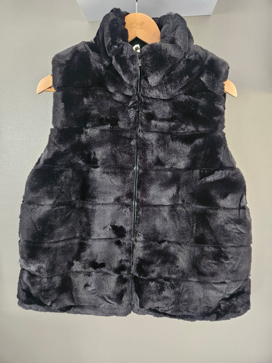 Veste gilet fourrure sans manches 42-46