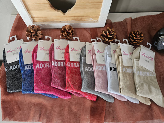 Chaussettes à paillettes adorable