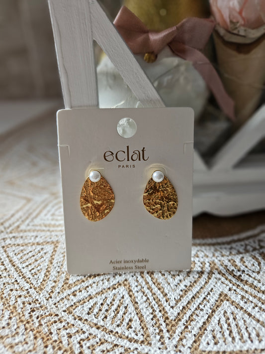 Boucles d'oreilles perlée