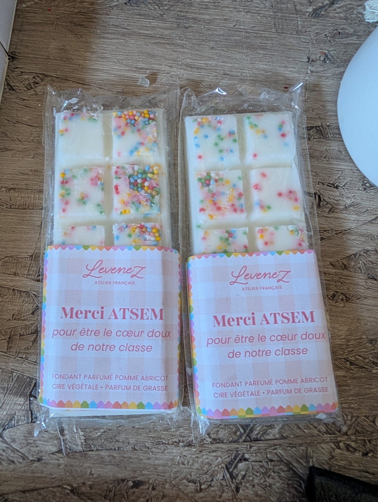 Tablette fondant merci, ATSEM