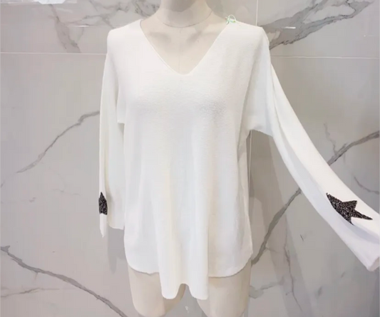 Pull en maille étoile