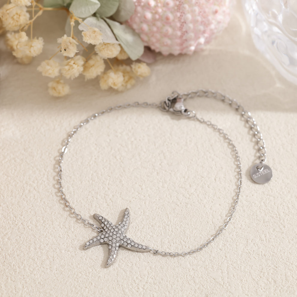 Bracelet étoile de mer en strass